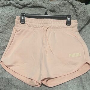 Puma Pink Athletic Shorts Relaxed Fit